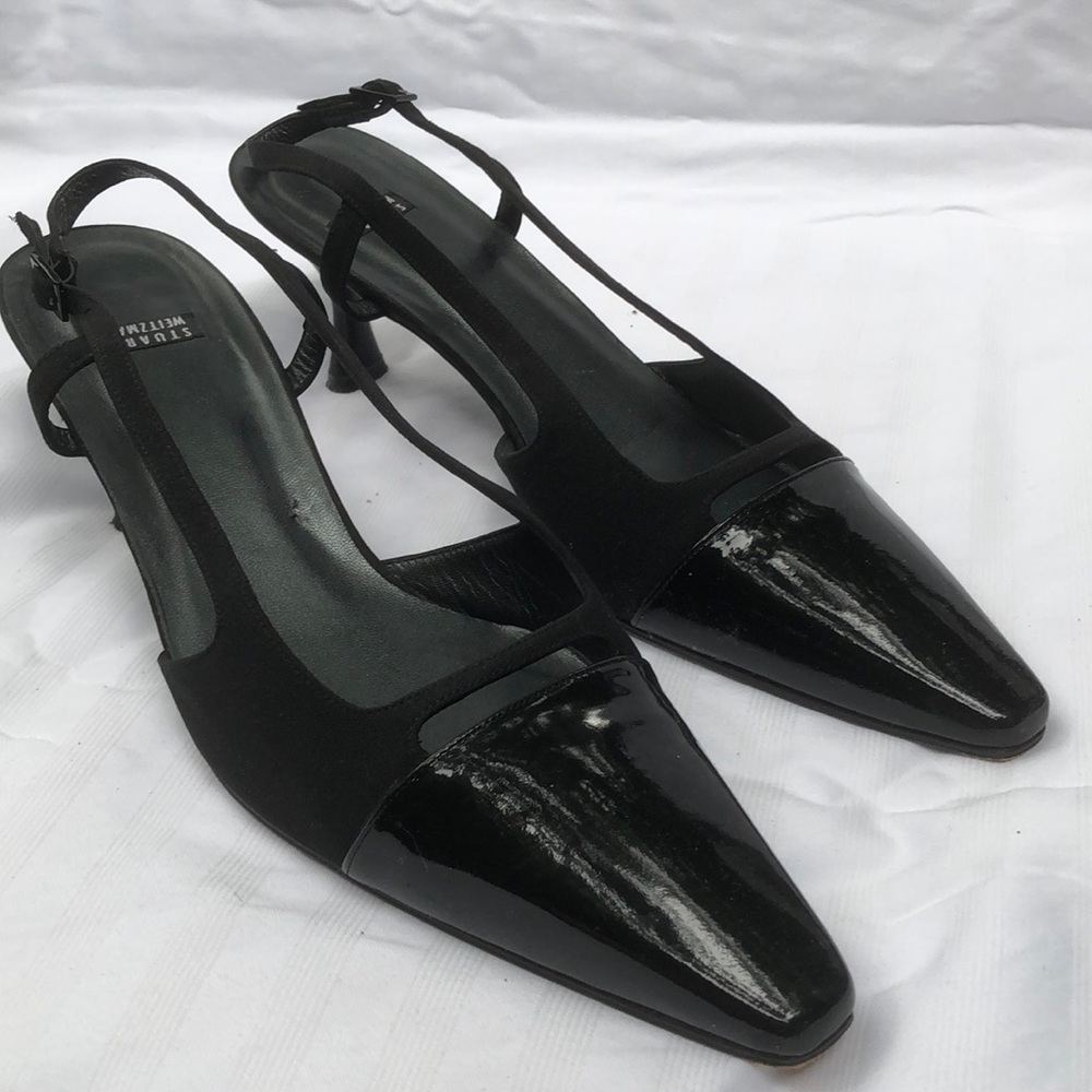 Stewart Weitzman Black Heels Sz 10